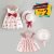 Baby Girls Wings and Chery Dotted Sleeveless Dress with Hat