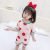 Cute Tomato Print Baby Girl Dress Set